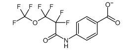 4-[[2,2,3,3-tetrafluoro-3-(trifluoromethoxy)propanoyl]amino]benzoate结构式
