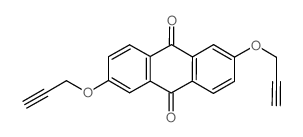 2,6-bis(prop-2-ynyloxy)anthra-9,10-quinone (en)9,10-Anthracenedione, 2,6-bis(2-propynyloxy)- (en)结构式