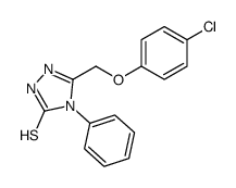 5-[(4-Chlorophenoxy)methyl]-4-phenyl-4H-1,2,4-triazole-3-thiol Structure