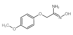 1-(Hydroxyimino)-2-(4-methoxyphenoxy)ethylamine Structure