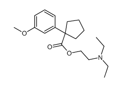 1-(m-Methoxyphenyl)-1-cyclopentanecarboxylic acid 2-(diethylamino)ethyl ester structure