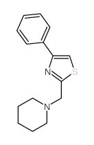 1-[(4-phenyl-1,3-thiazol-2-yl)methyl]piperidine structure