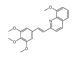 8-Methoxy-2-[(E)-2-(3,4,5-trimethoxyphenyl)vinyl]quinoline Structure