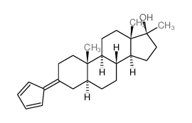 (5S,8R,9S,10S,13S,14S,17S)-3-(1-cyclopenta-2,4-dienylidene)-10,13,17-trimethyl-2,4,5,6,7,8,9,11,12,14,15,16-dodecahydro-1H-cyclopenta[a]phenanthren-17-ol structure