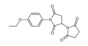 3-(2,5-dioxopyrrolidin-1-yl)-1-(4-ethoxyphenyl)pyrrolidine-2,5-dione结构式