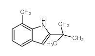 3-叔丁基-7-甲基-1H-吲哚结构式