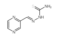 (pyrazin-2-ylmethylideneamino)thiourea结构式
