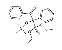 diethyl α-benzoyl-α-[(trimethylsilyl)oxy]benzylphosphonate结构式
