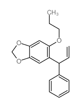 5-(1-phenylprop-2-enyl)-6-propoxy-benzo[1,3]dioxole Structure