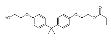 2-[4-[1-[4-(2-hydroxyethoxy)phenyl]-1-methylethyl]phenoxy]ethyl acrylate结构式