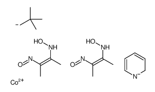 cobalt(2+),2-methanidyl-2-methylpropane,N-(3-nitrosobut-2-en-2-yl)hydroxylamine,2H-pyridin-1-ide Structure