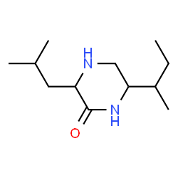 2-Piperazinone,6-sec-butyl-3-isobutyl-(7CI,8CI) Structure