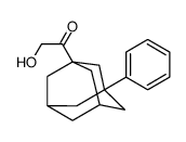 2-hydroxy-1-(3-phenyl-1-adamantyl)ethanone结构式