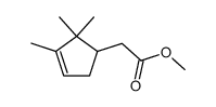 2,3,3-Trimethyl-4-(methoxycarbonylmethyl)-cyclopenten结构式