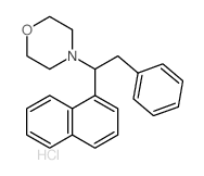 4-(1-naphthalen-1-yl-2-phenyl-ethyl)morpholine结构式