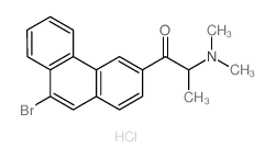 1-(9-bromophenanthren-3-yl)-2-dimethylamino-propan-1-one structure