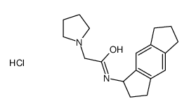N-(1,2,3,5,6,7-hexahydro-s-indacen-1-yl)-2-pyrrolidin-1-ylacetamide,hydrochloride结构式