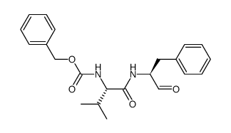 N-benzyloxycarbonyl-L-valyl-L-phenylalaninal结构式
