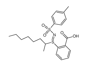 S-(2-octyl)-S-(2-carboxyphenyl)-N-((4-methylphenyl)sulphonyl)-sulphilimine结构式