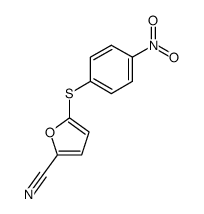 5-[(4-nitrophenyl)thio]-2-furancarbonitrile Structure