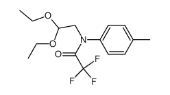 N-(2,2-diethoxyethyl)-2,2,2-trifluoro-N-(p-tolyl)acetamide Structure
