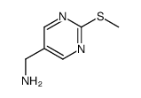 5-Pyrimidinemethanamine,2-(methylthio)-(9CI) structure