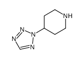 Piperidine, 4-(2H-tetrazol-2-yl)- (9CI) Structure