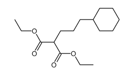 (3-cyclohexylpropyl)-malonic acid diethyl ester结构式