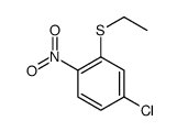 4-chloro-2-ethylsulfanyl-1-nitrobenzene结构式