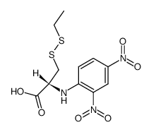 N-2,4-Dinitrophenyl-S-ethylthio-cystein Structure