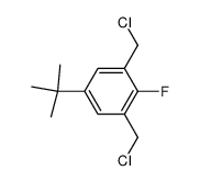 2,6-bis(chloromethyl)-4-tert-butylfluorobenzene Structure