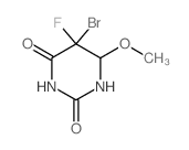 5-bromo-5-fluoro-6-methoxy-1,3-diazinane-2,4-dione结构式