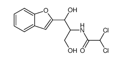 DL-threo-1-(2-Benzofuranyl)-2(dichloroacetamido)propane-1,3-diol结构式