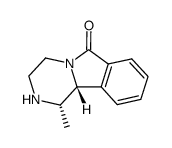 1β-methyl-1,2,3,4,5,10b-hexahydropyrazino[2,1-a]isoindol-6-one结构式