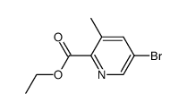 5-Bromo-3-methylpyridine-2-carboxylic acid ethyl ester structure