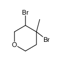 3,4-dibromo-4-methyloxane Structure