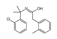 N-[2-(2-chlorophenyl)propan-2-yl]-2-(2-methylphenyl)acetamide结构式
