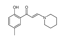 1-(2-hydroxy-5-methylphenyl)-3-piperidin-1-ylprop-2-en-1-one Structure