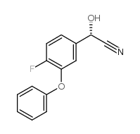 (S)-4-FLUORO-3-PHENOXYBENZALDEHYDE-CYANHYDRINE Structure