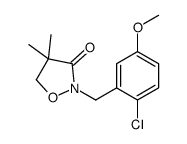 2-[(2-chloro-5-methoxyphenyl)methyl]-4,4-dimethyl-1,2-oxazolidin-3-one结构式