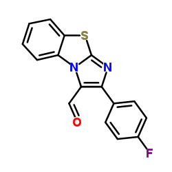 2-(4-FLUORO-PHENYL)-BENZO[D]IMIDAZO[2,1-B]THIAZOLE-3-CARBALDEHYDE结构式
