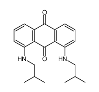 1,8-bis(2-methylpropylamino)anthracene-9,10-dione结构式