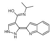 3-indol-2-ylidene-N-propan-2-yl-1,2-dihydropyrazole-4-carboxamide Structure