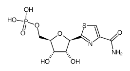 2-β-D-ribofuranosylthiazole-4-carboxamide 5'-phosphate结构式