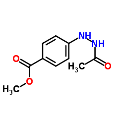 Methyl 4-(2-acetylhydrazino)benzoate结构式