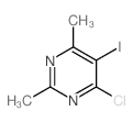 4-氯-5-碘-2,6-二甲基嘧啶结构式