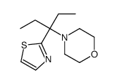 4-[3-(1,3-thiazol-2-yl)pentan-3-yl]morpholine结构式