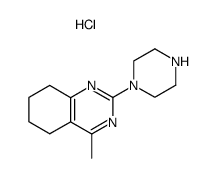 4-Methyl-2-piperazin-1-yl-5,6,7,8-tetrahydro-quinazoline; hydrochloride Structure