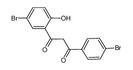 1-(5-bromo-2-hydroxyphenyl)-3-(4-bromophenyl)-1,3-propanedione结构式