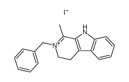 2-benzyl-1-methyl-3,4-dihydro-9H-pyrido<3,4-b>indolium iodide结构式